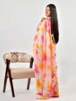 Multi Color Shibori Silk Saree - Image 2