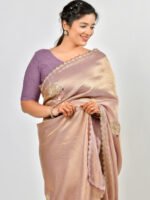 Shining Tissue Saree - Image 6