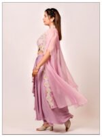 Onion Designer Dhoti Style Gown - Image 3