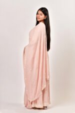 Blush Pink Embroidered Sharara Set with Dupatta - Image 5
