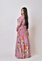 Lavender floral print maxi dress - Image 2